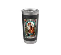 Herbalism Cat The Herbalist Tarot Card Stainless Steel Insulated Tumbler