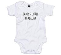 Herbalist Baby Body Suit Daddys Little Newborn Babygrow White with Black Print 3-6 Months
