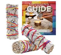 Herbalista White Sage Smudging Kit - 3 Chakra-Inspired White Sage Bundles (4") | Cleanse, Balance & Uplift | Perfect for Meditation, Intention Setting, & Spiritual Healing
