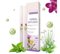 Herbals Diffuser Pen, 2 Pack Herbals Lung Cleanse Purifier, Natural Mullein Leaf Aromatherapy Inhaler, Portable Atomizing Air Freshener, Breath Relief Fragrance,Fatigue Relief Diffuser for Travel Work