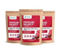 Herbaly Pressure Balance Tea - 9 Superherbs - Pressure, Cholesterol, Cardiovascular Health, Circulatory System - Natural, Organic, Non-GMO, Caffeine-Free, Sugar Free - 3 Pack, 90 Pyramid Tea Bags