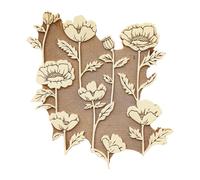 Herbarium Wood Stamps - Flower Ink Pad, Large Size Pattern Printing Tool, Decorative Craft Printing Set, Botanical Art Design Accessory, Your