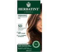 Herbatint 5D Light Golden Chestnut Hair Colour, 150ml - Ammonia-Free Herbal Formula for Natural Shine