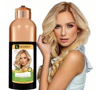 HERBBY Coverage&Color Transform Hair Dye Shampoo for Grey Hair with 9 Herbal Extracts, Long Life (6-8 Weeks), Shiny, Uniform Colour, Instant Hair Colour
