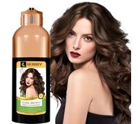 HERBBY Hair Dye Shampoo for Grey Coverage and Colour Transformation with 9 Herbal Extracts Long Lasting (6-8)
