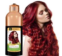 HERBBY Hair Dye Shampoo for Grey Hair, Coverage and Colour Change with 9 Herbal Extracts, Long Life (6-8 Weeks), Shiny, Uniform Colour, Instant Hair Coloring