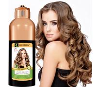 HERBBY Hair Dye Shampoo for Grey Hair, Coverage and Colour Change with 9 Herbal Extracts, Long Life (6-8 Weeks), Shiny, Uniform Colour, Instant Hair Coloring
