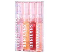 HERBENJOY 4PCS Plumping Lip Gloss Set,Hydrate & High Shine Clear Looking Lips,Day & Night Syrupy Gloss Smooth Texture And Long Lasting Lip Moisturizing,High Shine Brightening Set for A 3D Look