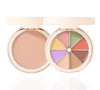 HERBENJOY Concealer Full Coverage Colour Correcting Palette Colour Concealer Makeup Palette 8 Shades,4 In 1 Foundation Face Primer Pallet Multifunctional Gift For Women Girl (02# Natural)