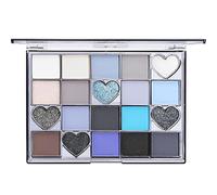 HERBENJOY Eyeshadow Palette 20 Colors Eye Shadow Shades Pallets Glitter Navy Blue Makeup Set,Intense Color,Blendable Pressed Pigment Eyeshadow For Women Girls Gift, 14.30 g (Pack of 1)