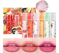 HERBENJOY Lip Gloss Sets For Teenage Girls,6 Pcs Fruit Flavored Moisturizing Lipsticks,Hydrating Lip Oil Gift Set,Liquid Lipstick For Dry Chapped Lips,Keep Your Lips Moisturized And Plumper
