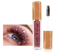 HERBENJOY Waterproof Mascara Rose Lash Mascara Glitter,Lashes Top Coat Shiny Mascara Sparkling Diamond Eyelash For Sensitive Eyes,Zero Clumps Longlasting Smudgeproof Eye Make-Up Girls Gift (Rose)