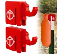 Herbert-fty T Post Target Hanger for Steel Target AR500, Durable Elephant T Post Target Target Holder/Hook/Stand Gread for Gong or Shooting Plate,Quick, Tool-Free Installation