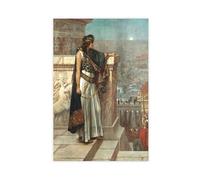 Herbert Gustave Schmalz - Zenobia's Last Look on Palmyra 1888 Poster Bedroom Canvas Decor Print Wall Art Office Room Aesthetic Decor Gift Unframe 12x1