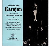 Herbert Von Karajan - Herbert Von Karajan The Philharmonia Orchestra Opera Intermezzi UK 45 7" EP