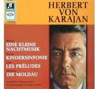 HERBERT VON KARAJAN - Mozart EINE KLEINE NACHTMUSIK / Haydn KINDERSINFONIE / Liszt LES PRELUDES / Smetana DIE MOLDAU / Bildhülle / EMI ELECTROLA # 1C 063-00 737 / Deutsche Pressung / 12" Vinyl Langspiel Schallplatte / Berliner Philharmoniker / Philharmonia Orchester London