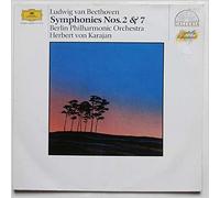Herbert von Karajan und die Berliner Philharmoniker - Beethoven: Symphonien Nr. 2 D-dur op. 36 & Nr. 7 A-dur op. 92 [Vinyl LP] [Schallplatte] [VINYL]