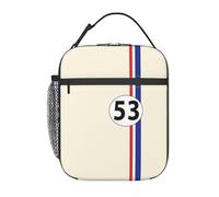 Herbie 53 Car Racing Classic Merch Insulated Lunch Bag for Outdoor Movie Logo Food Container Leakproof Thermal Cooler Bento Box