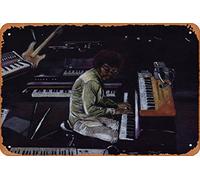 Herbie Hancock and Keyboards 1976 Canvas Print Retro Metal Tin Vintage Sign 12 X 8 Inch Home Bar Man Cave Wall Decor