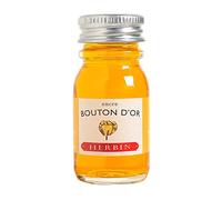 Herbin 11553T - 10ml bottle of ink for fountain pens and rollerball pens (product without packaging - zero waste objective), Jaune bouton d'or/Buttercup yellow