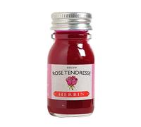 Herbin 11561T - 10ml bottle of ink for fountain pens and rollerball pens (product without packaging - zero waste objective), Rose tendresse/Rose tenderness
