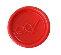 Herbin 40301T - Modern English Handwriting brass disc for sealing wax, letter A
