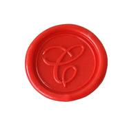 Herbin 40303T - Modern English Handwriting brass disc for sealing wax, letter C