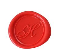 Herbin 40308T - Modern English Handwriting brass disc for sealing wax, letter H