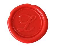 Herbin 40312T - Modern English Handwriting brass disc for sealing wax, letter L