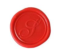 Herbin 40319T - Modern English Handwriting brass disc for sealing wax, letter S