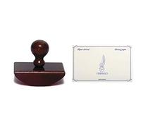 Herbin 7.8 x 7.8 x 7.6 cm Handle Blotter Stained Wood &12 x 16 cm Blotting Paper, 10 Sheets