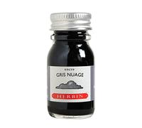 Herbin 11508T - 10ml bottle of ink for fountain pens and roller pens (product without packaging - zero waste objective), Gris nuage/Cloudy grey