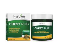 Herbion Naturals Chest Rub, Aromatic Blend of Natural Oils & Beeswax, Eucalyptus, Clove & Wintergreen, Soothing Vapour Balm for Comfort & Relaxation, 100g