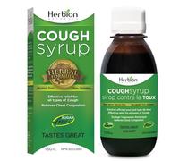Herbion Naturals Sugar-Free Cough Syrup, Effective Relief for All Types of Cough, Soothes Throat, 5 fl oz