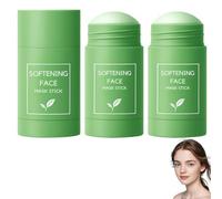 Herbionyx Softening Faxemask Stick, Advanced Clay Masque Stick, Herbionyx Green Tea Mud Mask, Green Tea Deep Cleanse Mask Stick, for Face - Pore Remover (2 Pcs)
