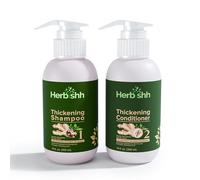Herbishh Anti Hair Loss Ginger Extract Thickening Shampoo & Hair Conditioner For Hair Fall Control & Hair Growth | Suitable for All Type Hair | Sulphates & Parabens Free