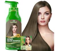Herbishh Colour Shampoo for Grey Hair, Colin 500 ml, Ammonia-Free 3-in-1 Hair Dye Shampoo, Colours in Minutes, Long-Lasting Colour