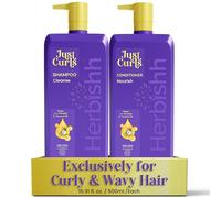 Herbishh Just Curls Shampoo & Conditioner Set for Curly Hair with Coconut & Avocado Oil - Cleansing & Nourishing Duo, Helps Smooth, Hydrate & Reduce Frizz - Sulphate-Free, Vegan - 2 x 500ml