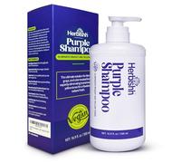 Herbishh Purple Shampoo for Blonde, Silver & Highlighted Hair, Eliminates Yellow & Brassy Undertones, Deep Cleansing Shampoo, Frizz Control & Color Protection, 100% Vegan 16.9 fl. Oz