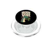 Herbivore Dinosaur Funny Vegan Vegetarian Humor PopSockets PopGrip for MagSafe