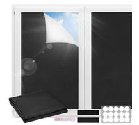 Herboom Blackout Roller Blind, No Drilling 300 x 150 cm, Window Blackout, Portable Travel Blackout Roller Blind, Blackout Fabric Roller Blind, Blackout, Sun Protection, Free Cut