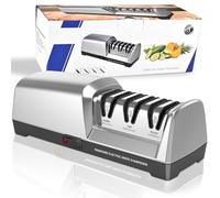 Herboom Electric Knife Sharpener, 3-Stage Blade Sharpener Sharpening Tool System with Diamond, Suitable for Coarse Sleepers, Repair and Sharpening Knives