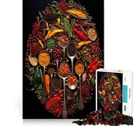 Herbs And Spices Food Jigsaw Puzzle1000 Pieces Stress Relief Play Good Thick Family Enjoyable Unique Gift (38x26cm)
