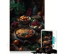 Herbs And Spices Jigsaw 1000 Pieces for Teenagers Creative Play Stress Relief Play Fun Challenge Art Display (50x75cm)