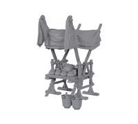 Herbs and Spices Market Stand Tabletop Gaming Terrain Set 3D Print for Use with Gaming Miniatures, Tabletop Wargames, RPGs & Dioramas (28MM Scale)