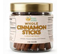 Herbs Botanica Cinnamon Sticks Vietnamese Cinnamon Saigon cinnamon 100% Natural Whole Cinnamon Sticks for Cooking, Baking, Teas, Beverages 3 inch+ Size Fresh and Aromatic, Perfect for Bulk Use 4 oz