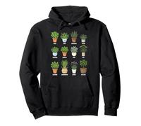 Herbs in Pots Culinary & Botanical Chart Pullover Hoodie