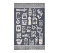 Herbs & Spices Cotton Tea Towel - Grey by Ulster Weavers