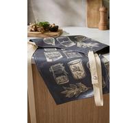 'Herbs & Spices' Food Print PVC/Oil Cloth Apron Ulster Weavers Grey One Size