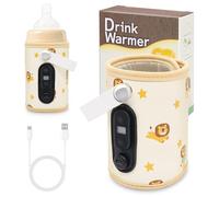 Herbst Bottle Warmer Baby On The Go, Portable Bottle Warmer Baby Can Be Heated, Bottle Warmer On The Go with 5 Adjustable Temperatures, Bottle Warmer for On the Go Portable (Lion)